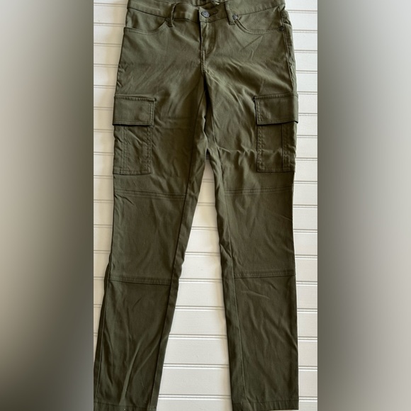PRANA womens size 0 olive green ankle pants - Picture 2 of 10